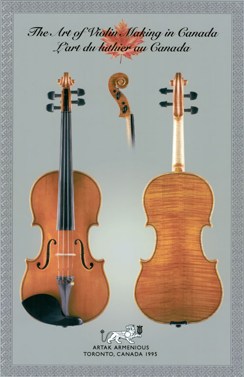 The Art of Violin Making in Canada - Artak Armenious Violin Poster 36 x 24 inch  print
