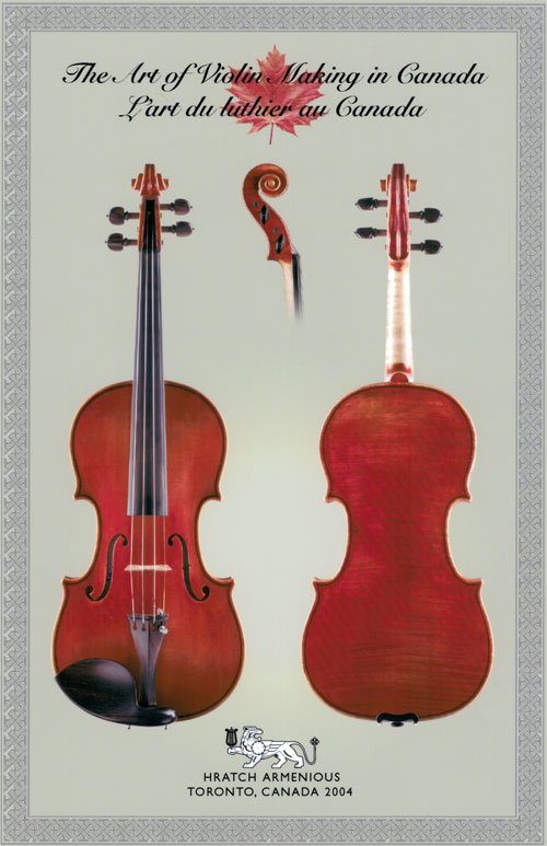 The Art of Violin Making in Canada - Hratch Armenious Violin Poster 36 x 24 inch  print